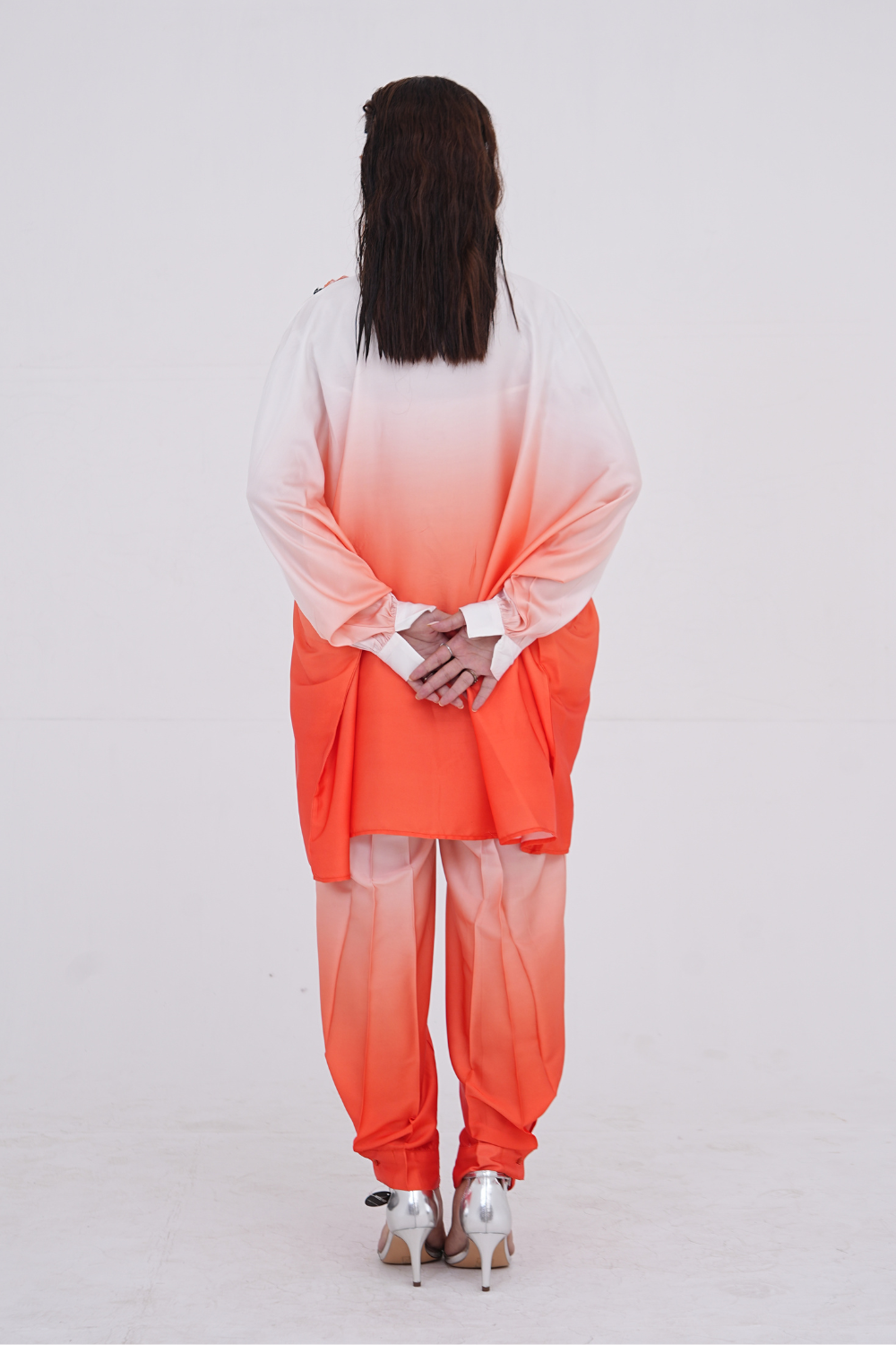 Sunset Ombre Silk Co-ord Set