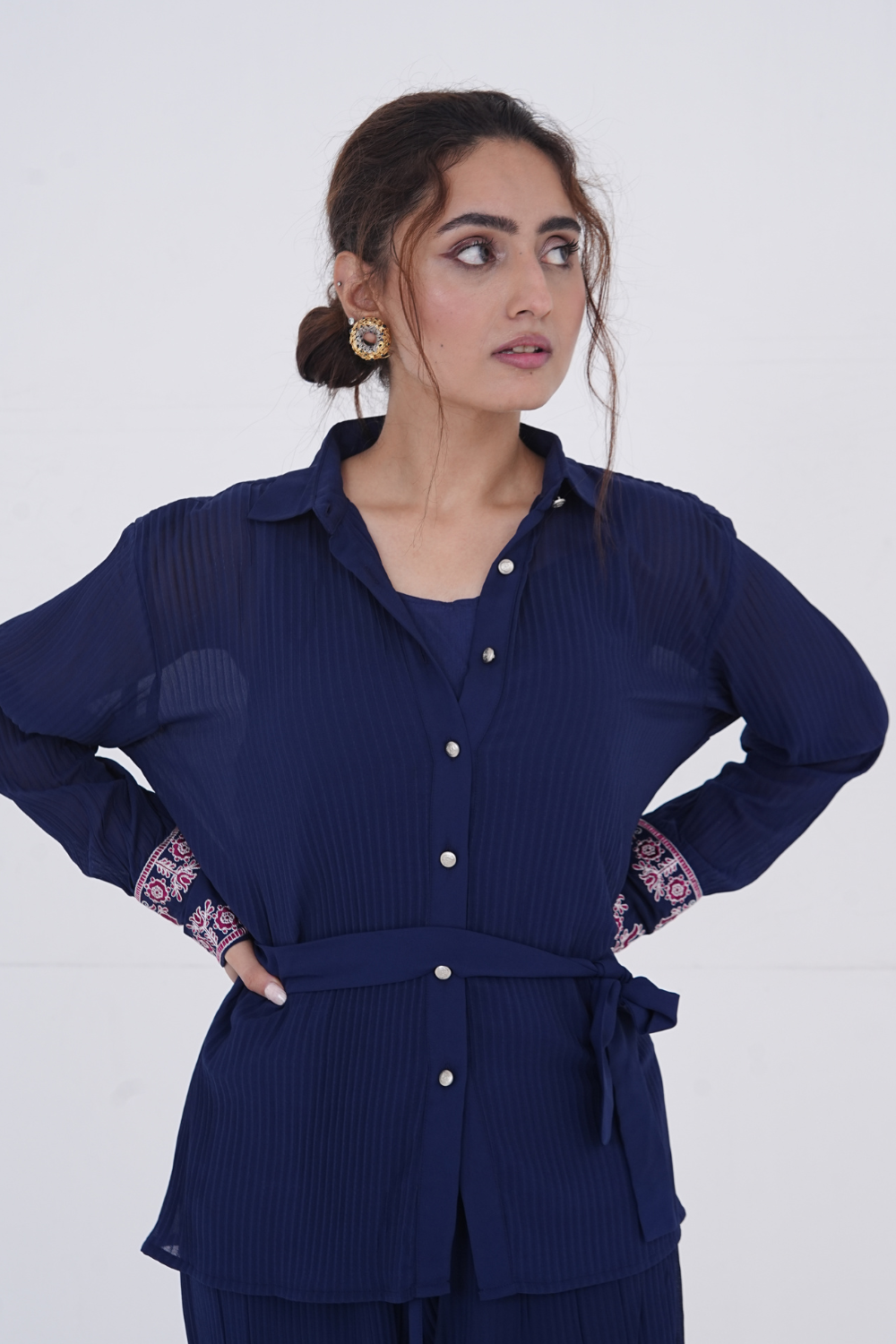 Midnight Flora crinkle Set