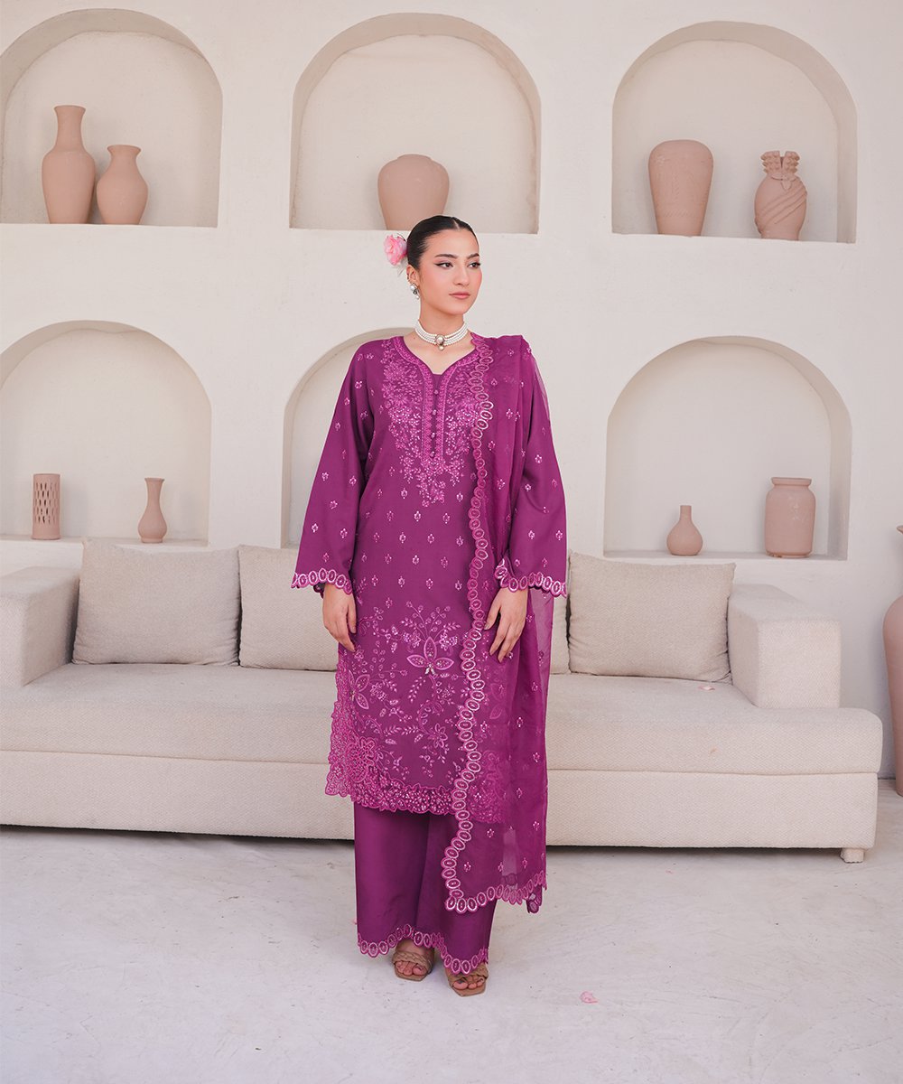 'Banafsh' 3 Piece Suit