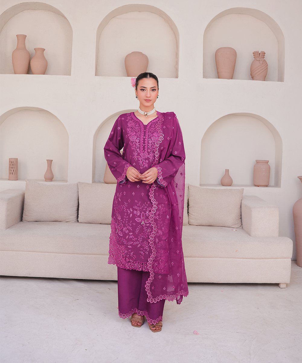 'Banafsh' 3 Piece Suit