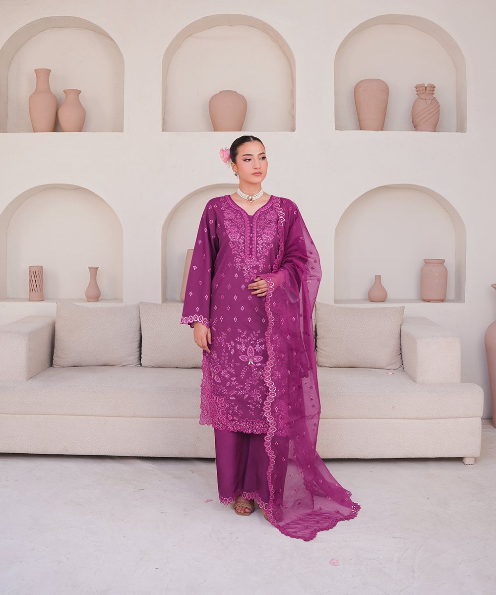 'Banafsh' 3 Piece Suit