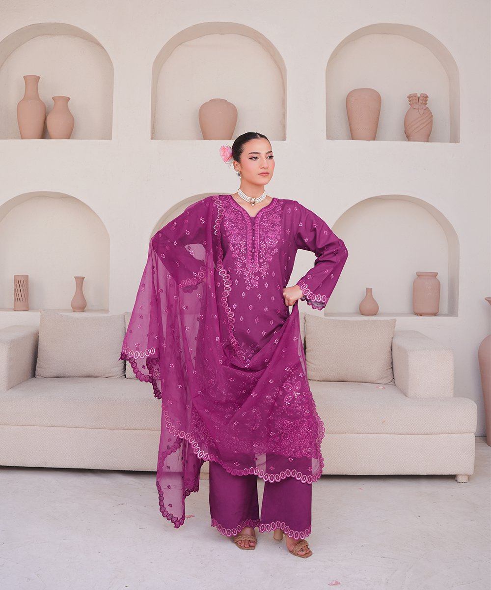 'Banafsh' 3 Piece Suit