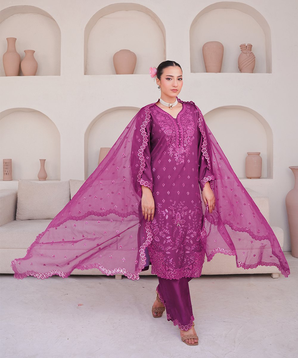 'Banafsh' 3 Piece Suit