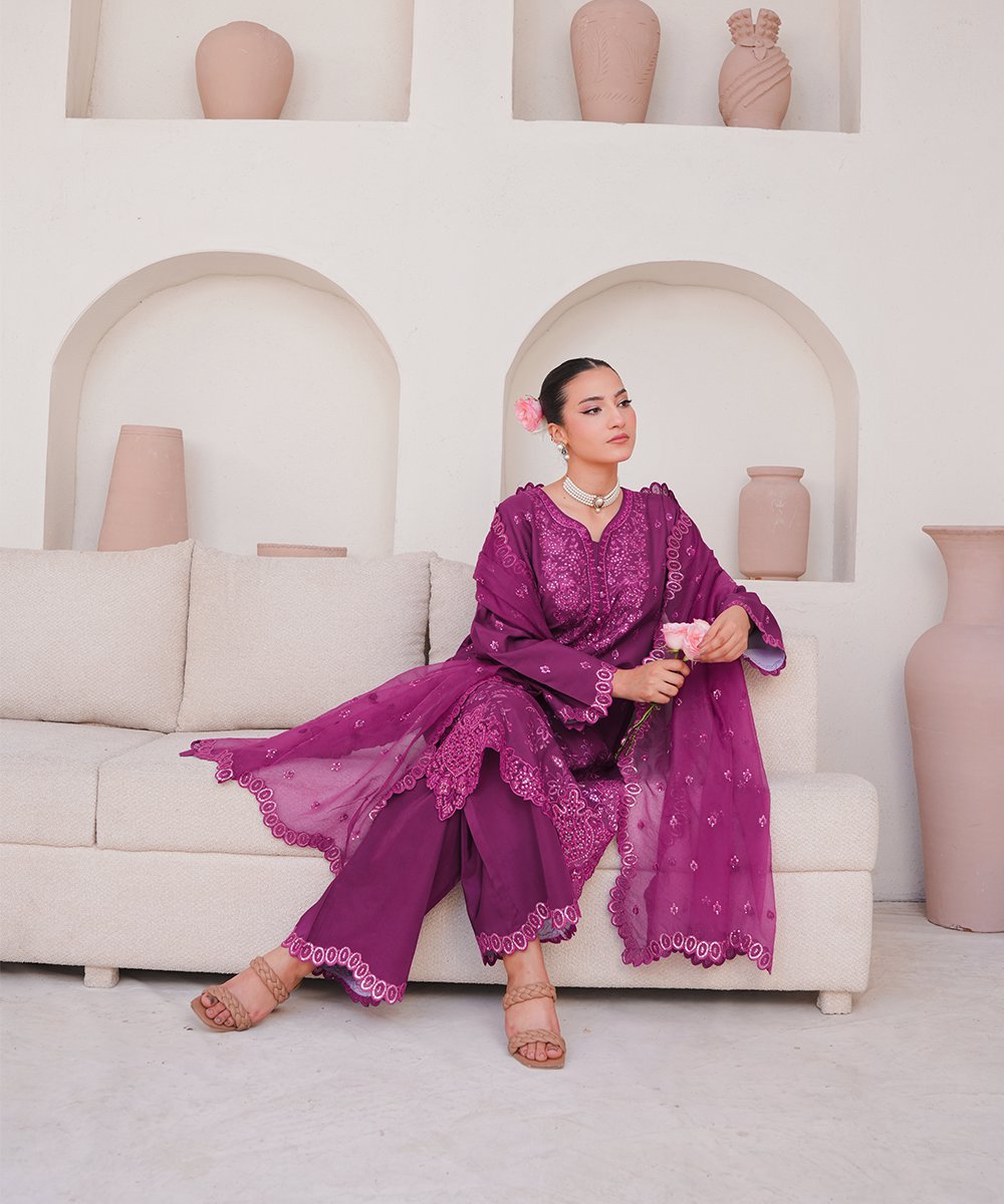 'Banafsh' 3 Piece Suit