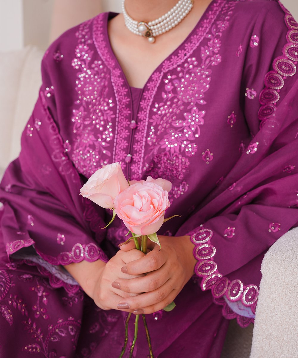 'Banafsh' 3 Piece Suit