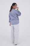 Slate Grey Chambray Textured Shirt