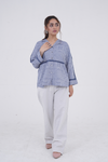 Slate Grey Chambray Textured Shirt