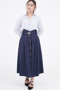 Navy Stripe & Tropical Flare Set