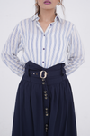 Navy Stripe & Tropical Flare Set