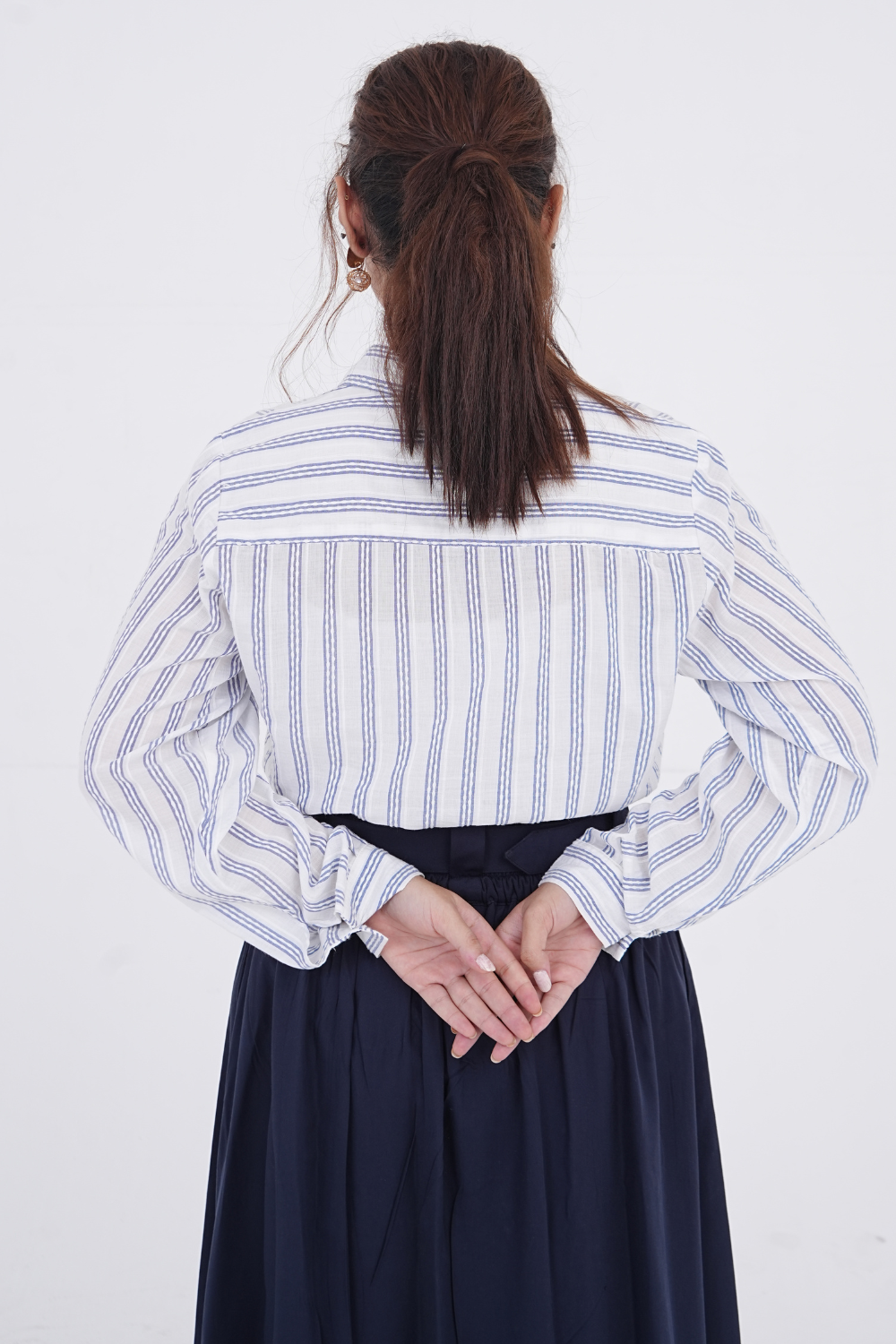 Navy Stripe & Tropical Flare Set