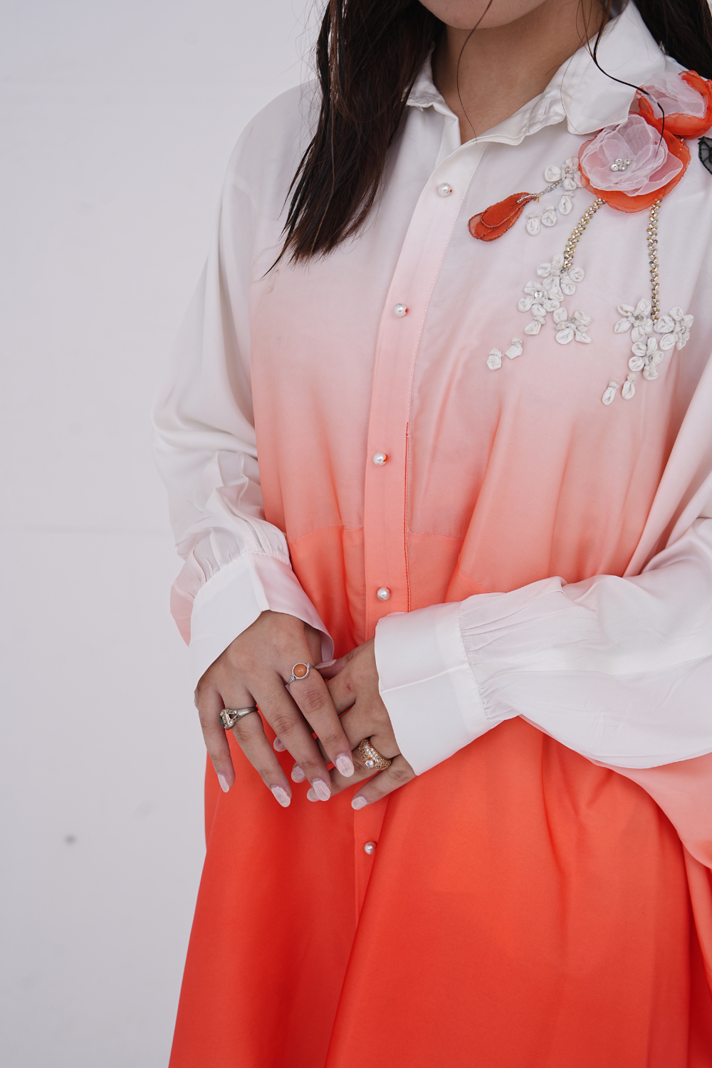 Sunset Ombre Silk Co-ord Set