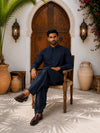 Classic Midnight Blue Wash & Wear Men’s Suit | Premium All-Season Pakistani Menswear