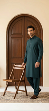 Premium Dark Teal Men's Shalwar Kameez