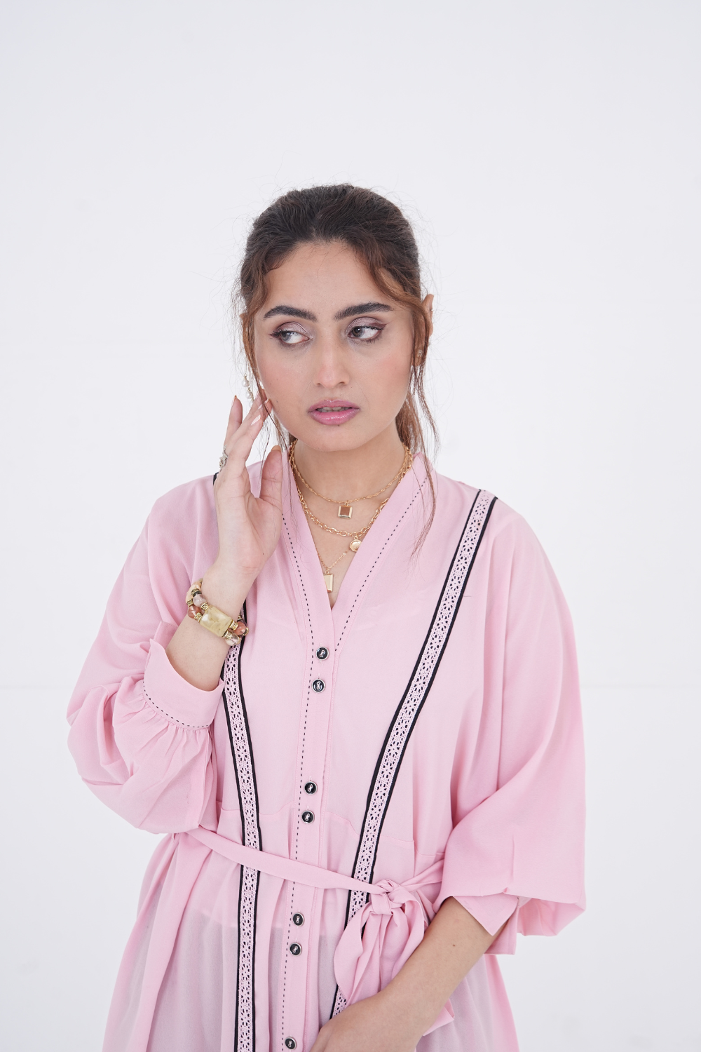 Peach Long Shirt – Elegant