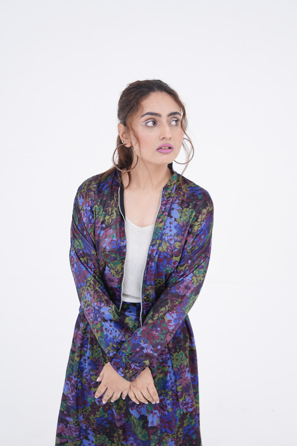 Abstract Print Shamoz Silk Set
