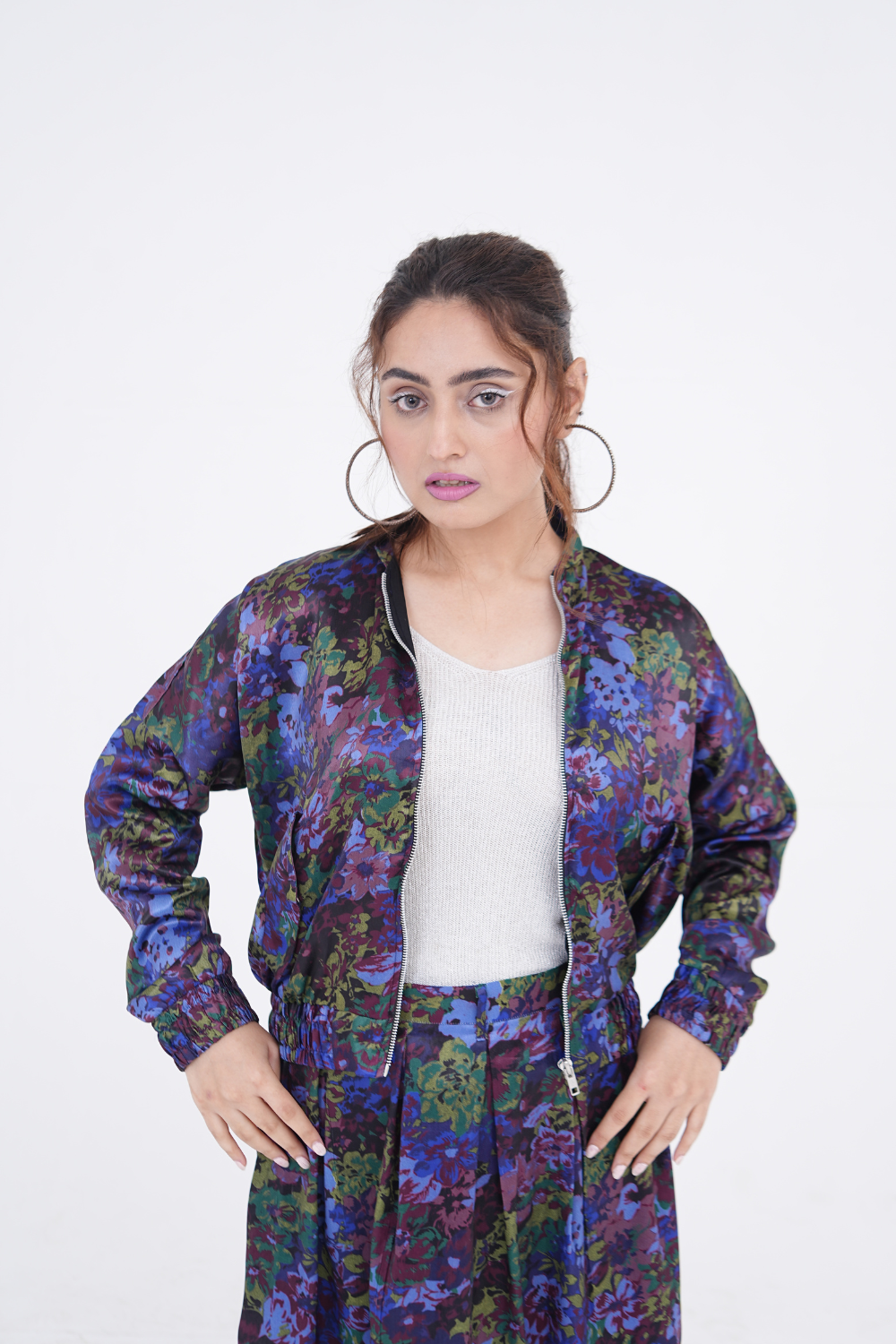 Abstract Print Shamoz Silk Set