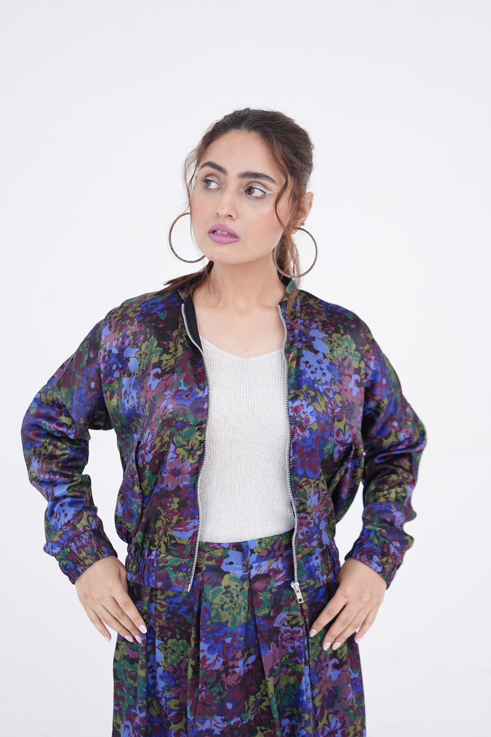 Abstract Print Shamoz Silk Set