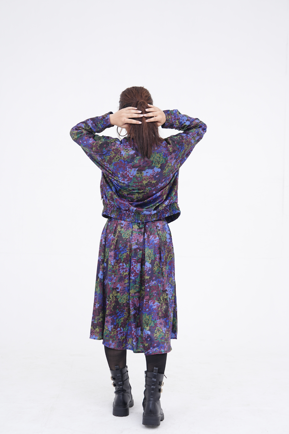 Abstract Print Shamoz Silk Set